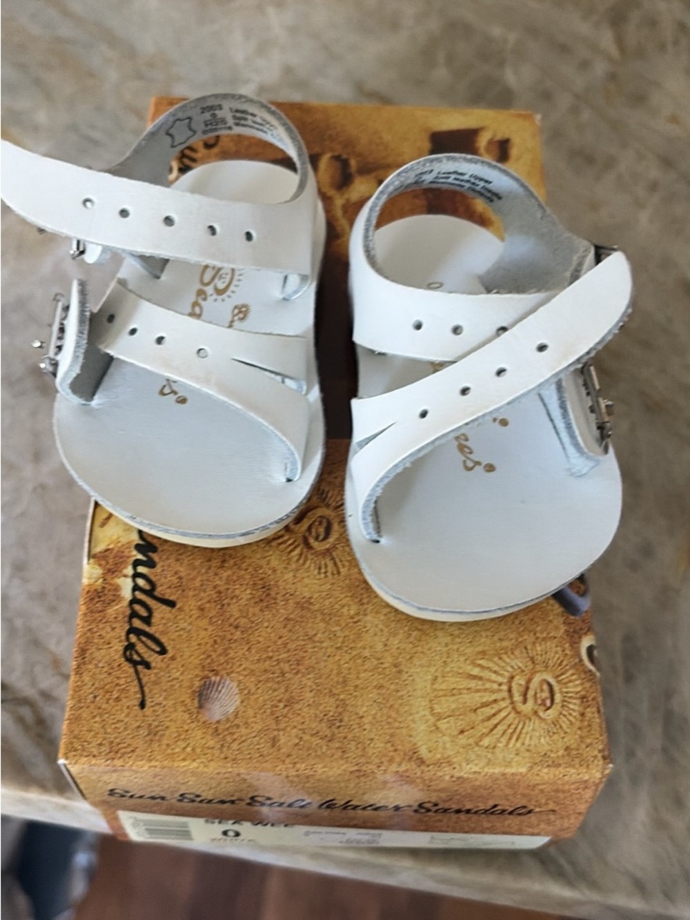 Sun San White Baby/Toddler Sandals - Classic White Kids Shoes
